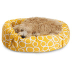Sunny Bagel Sherpa Bed for Mid to Large Pets