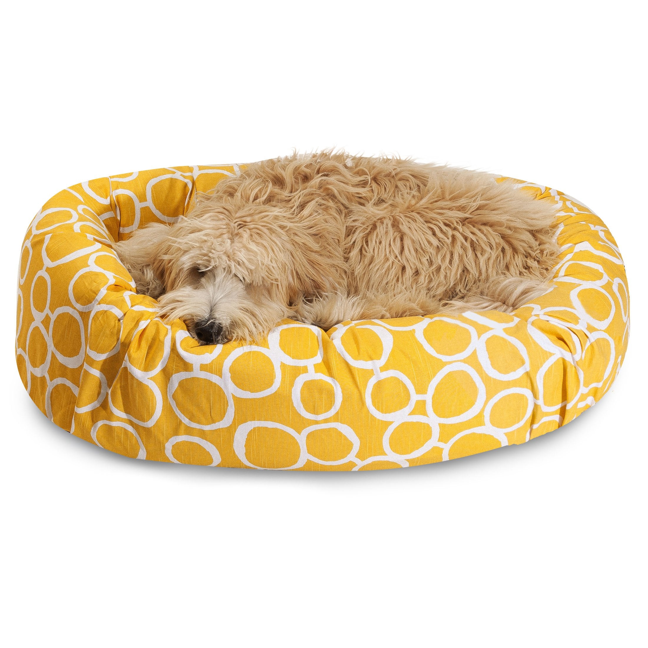 Sunny Bagel Sherpa Bed for Mid to Large Pets
