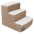 Coffee sherpa pet stairs, three steps, product photo