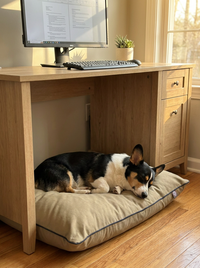 Feels like Home Bed for Mid to Large Pets in a home office